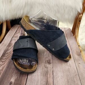 Birkenstock Blue Slip-on‎ Unisex Sandals adjustable Straps Sz L8 M6